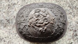 BIEDERMEIER RELIEF ANGYAL DOMBORMŰ RÉZ BÚTORDÍSZ BÚTOR RESTAURÁLÁS DÍSZDOBOZ KIEGÉSZÍTŐ V. SABLON