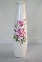 Aquincumi porcelán rózsás nagy váza 27 cm