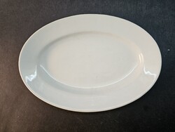 Zsolnay  fehér ovális porcelán  tál (17x11.5 cm)