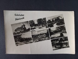 Hévíz régi magyar képeslap többképes város és fürdő részletek 1955