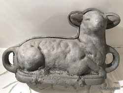KUGLÓF - 35 cm - SÜTŐFORMA - MUZEÁLIS - ÖNTVÉNY - 35 x 20 x 13 cm - BÁRÁNY -  - HIBÁTLAN