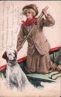 1915-ös futott képeslap – Kiemelkedő vadászati és katonatörténeti tétel