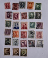 Ritka Csehszlovák filatéliai tétel (1920-1945) - Masaryk, Beneš, Štefánik
