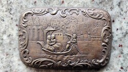BIEDERMEIER RELIEF VELENCE ROMANTIKA DOMBORMŰ RÉZ BÚTORDÍSZ BÚTOR RESTAURÁLÁS DÍSZDOBOZ KIEGÉSZÍTŐ