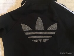 ADIDAS - FELSŐ - FÉM PÖTTYÖK  - M - méret - mell - 86 cm  - hossz - 53 cm - PAMUT - HIBÁTLAN