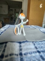 Retro Hollóházi pálcikaember / karikás fiú porcelán szobor – Hibátlan!