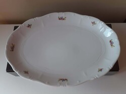 Eladó egy gyönyörű, vadonatúj állapotú, eredeti Zsolnay porcelán nagy ovális kínálótál (37x26 cm)