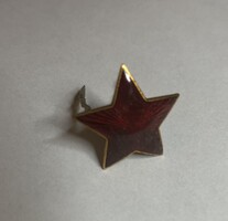 Vörös csillag zománc sapkajelvény eladó
