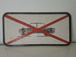 No Parking - No Stopping - No Waiting sign 17.5 x 35 cm