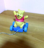 Régi retró Disney Micimackó műanyag húzós játék 1990-es évek  15 cm