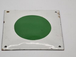 Régi domború Zománctábla 15cm x 15cm