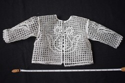 Balatonendrédi Lace Small Christening Coat, Balatonendréd Kájel Workshop, Excellent Condition