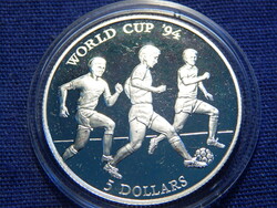 Cook-szigetek 5 Dollars 1991 0.500-as ezüst 9,95 g Proof FIFA World Cup '94 (kapszulában)
