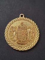 Angyalos, Koronás, Magyar címer, medál, 3,5 cm
