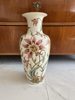 Hollóházi Porcelain Orchid Giant Vase, 42 cm