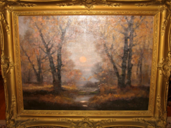 GARANTÁLTAN EREDETI CSODÁS KÉZDI KOVÁCS LÁSZLÓ / 1864-1942 / TÁJKÉP