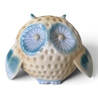 Aquincumi aquazur bagoly / Ősz Szabó Antónia tervezése / Retro porcelán