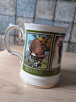 Angol porcelán korsó (sérült) - 5 dl