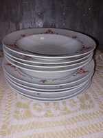 Alföldi csipkebogyós, csipkebogyó mintás porcelán ﻿mély és lapos tányérok