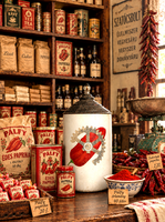 Antik 1870. Pálfy Szegedi Paprika tégely 60cm