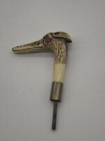 Antik agárfejes sétabot markolat /sétapálca fogantyú - 11x7 cm