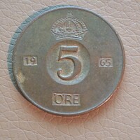 Svédország 5 öre, 1965