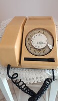 Retró CB-76 MM vajszínű számtárcsás telefon – Nosztalgia / Játék