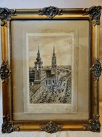 Robert Majerszky watercolor 1922. Rare collector's item!