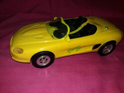 Vintage WAI DICK TOY-Ford Mustang Mach III sárga elemes sport autó 30cm 1/15 scale MŰKÖDŐ GYŰJTŐI