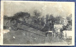 Soviet Mammoth Tank - Autumn Home Decor Fair, Budapest 1942 - photo postcard, poor condition!