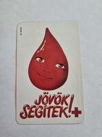 MAGYAR VÖRÖSKERESZT 1984. évi kártyanaptár JÖVÖK SEGÍTEK!  Május 8. VÖRÖSKERESZT VILÁGNAP