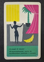 Démagyarországi Textil és Felsőruházati nagyker vállalat Szegedl kártyanaptár 1962