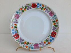Kalocsai porcelán lapostányér  24 cm