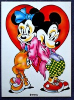 Disney  / Mickey ,  Minnie  -  képeslap     1995