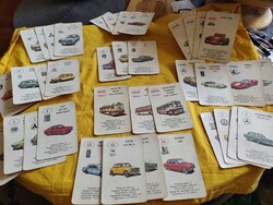Retro autós kártya 38 lap