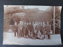 Antik fotó - 1902-ben végzett mérnökök svájci tanulmányúton