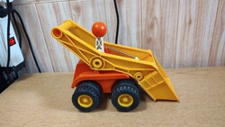 Fisher price toys 300, homlokrakodó munkagép játék az 1970-es évekből