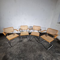 4db Marcel Breuer "Cesca" típusú karfás szék