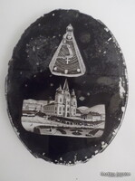 KÉP - ÜVEG - ANTIK - 12 x 9 cm - OSZTRÁK