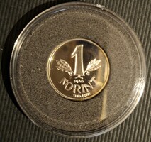 Színezüst,  1 Forint váltópénz utánveret, 1946-os! Képeken jól látható állapotban!