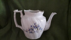 Porcelán ibolyás fehér számozott teás kanna 24x16x15 cm. hibátlan régi