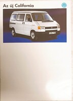 VOLKSWAGEN T4 CALIFORNIA WESTFALIA EREDETI MAGYAR PROSPEKTUS – LAKÓAUTÓ