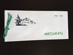 ZA652.9 Szegedi Erdészeti Technikum ballagási meghívó 1966 – postázott Piroska János bíró Szolnok