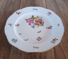 Antik Herendi porcelán talpas kínáló tál Jubileumi jelzéssel