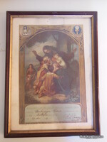 KÉP -1919 - ből - EMLÉK -  32 x 24 cm - KERETEZVE - ÜVEGEZVE  - OSZTRÁK - HIBÁTLAN