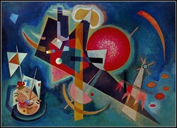 Wassily Kandinsky ﻿Kékben, 1925  - 63 x 83 cm