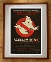 A Szellemirtók , 1984-es amerikai film plakátja - Régi retro filmplakát - reprodukció keretben