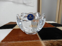 Dán Royal Copenhagen “LOTUS” kristály üveg gyertyatartó