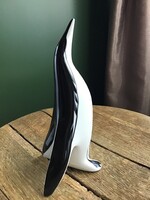 Cmielow art deco lengyel porcelán pingvin kis sérüléssel