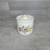 Aquincum porcelán virágmintás cukortartó